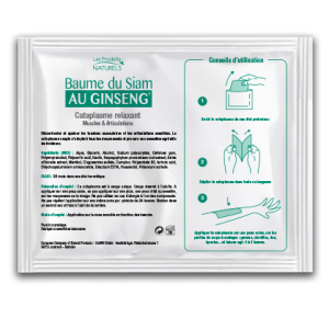 Cataplasme Baume du Siam au Ginseng
